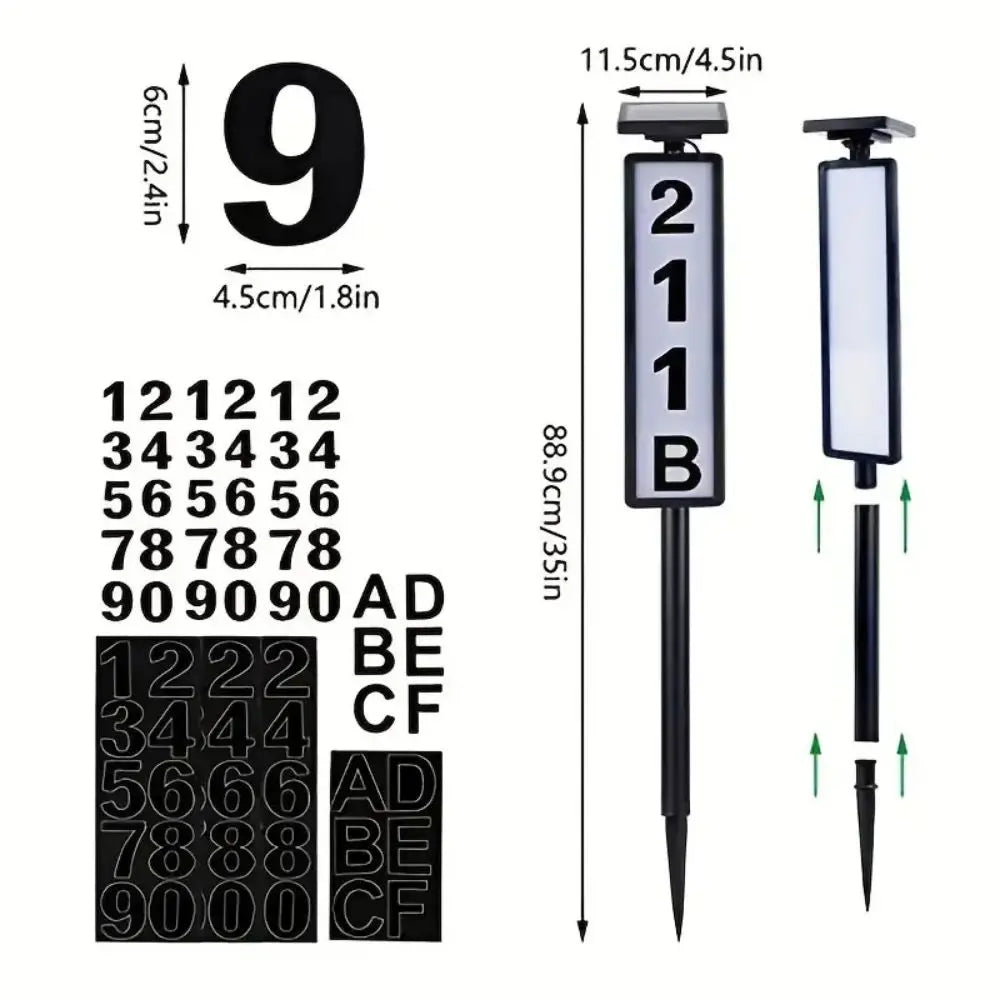 Powered LED Lighting Address Sign For Houses And Home