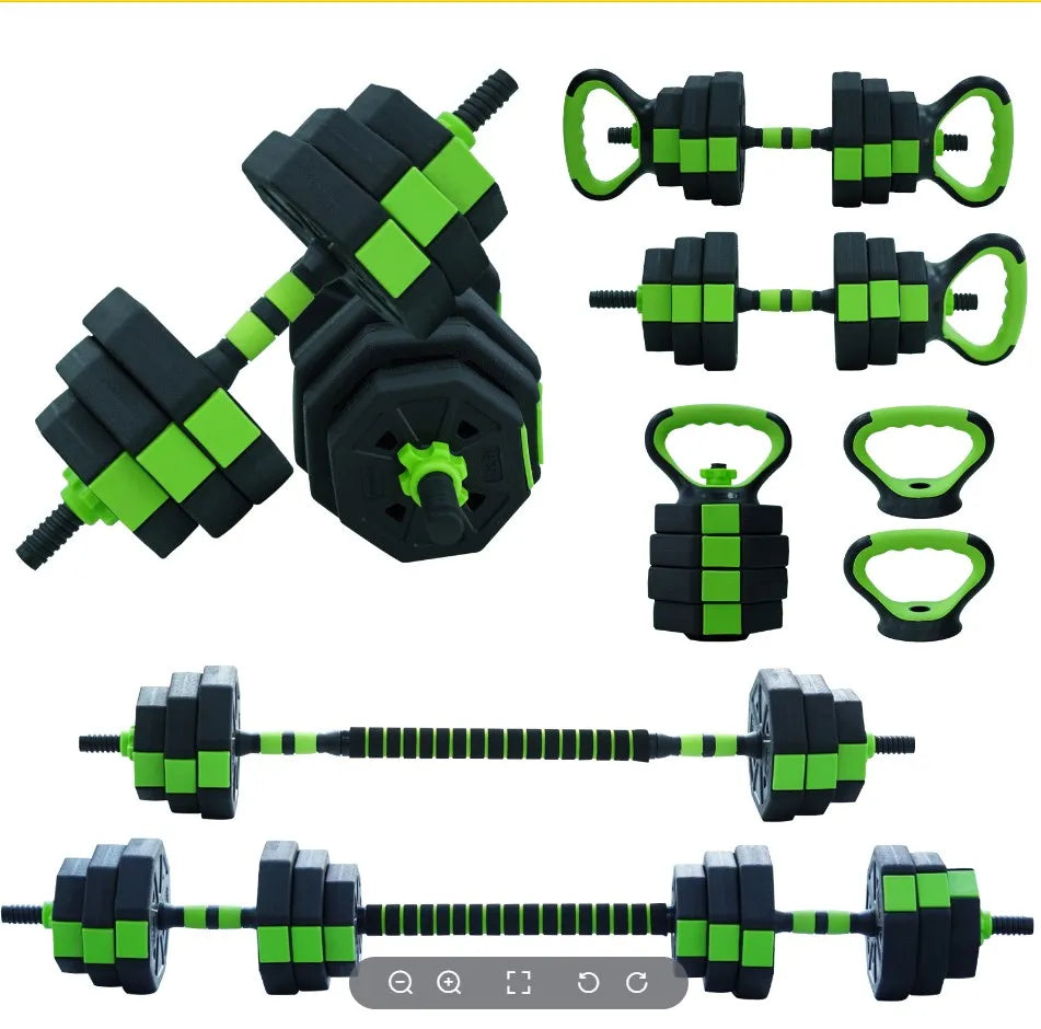4 in 1 Adjustable Kettlebell and Dumbbell Set for Home Gym