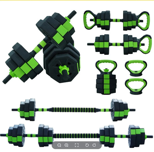 4 in 1 Adjustable Kettlebell and Dumbbell Set for Home Gym
