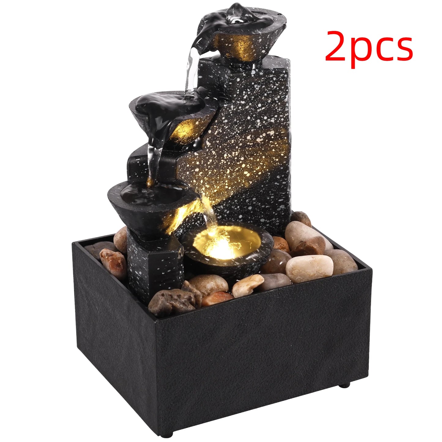 Art Waterfall Fountain Desktop Ornament For Living Room