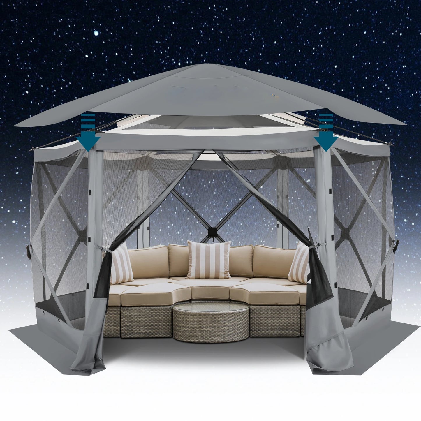 Pop Up Gazebo Screen Tent for Outdoor Camping Adventures