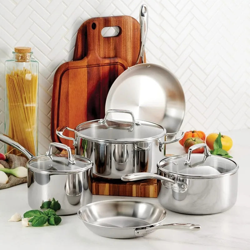 Tramontina Tri-Ply Clad Stainless Steel Cookware Set