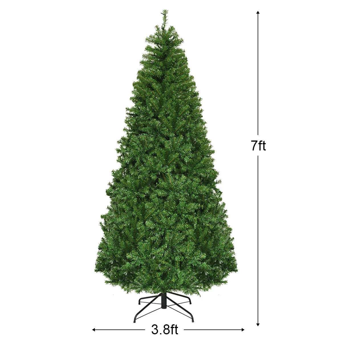 Superluxurious Hinged Pre Lit Artificial Christmas Tree With Extravagant Illumination
