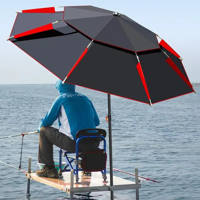 1.8m Fishing Sun Umbrella with 360-Degree Rotation Folding Universal  Large Fishing Umbrella
