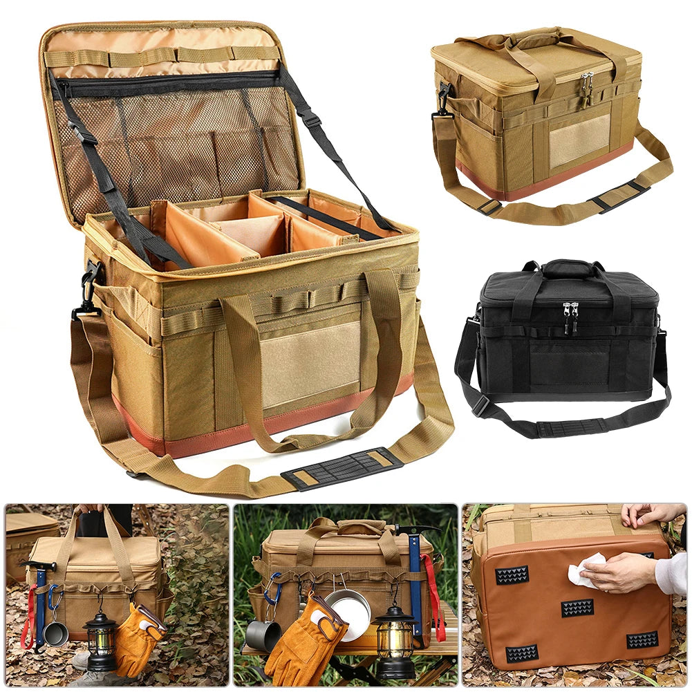 Camping Utensil Organizer Large Capacity Storage Bag