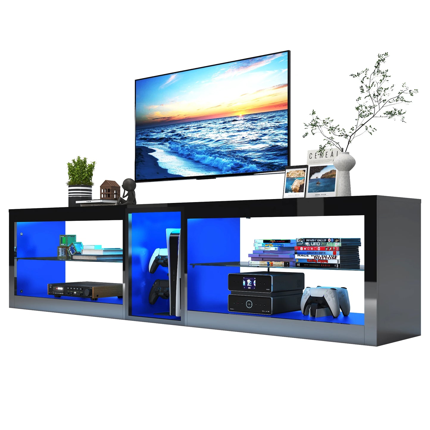 TV Stand with Drawers for 70 Inch TVs
