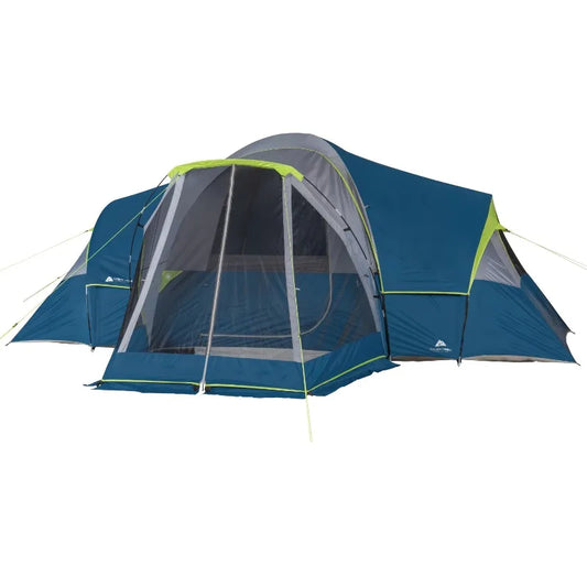 Ozark Trail Family Camping Tent with Screen Porch Protection
