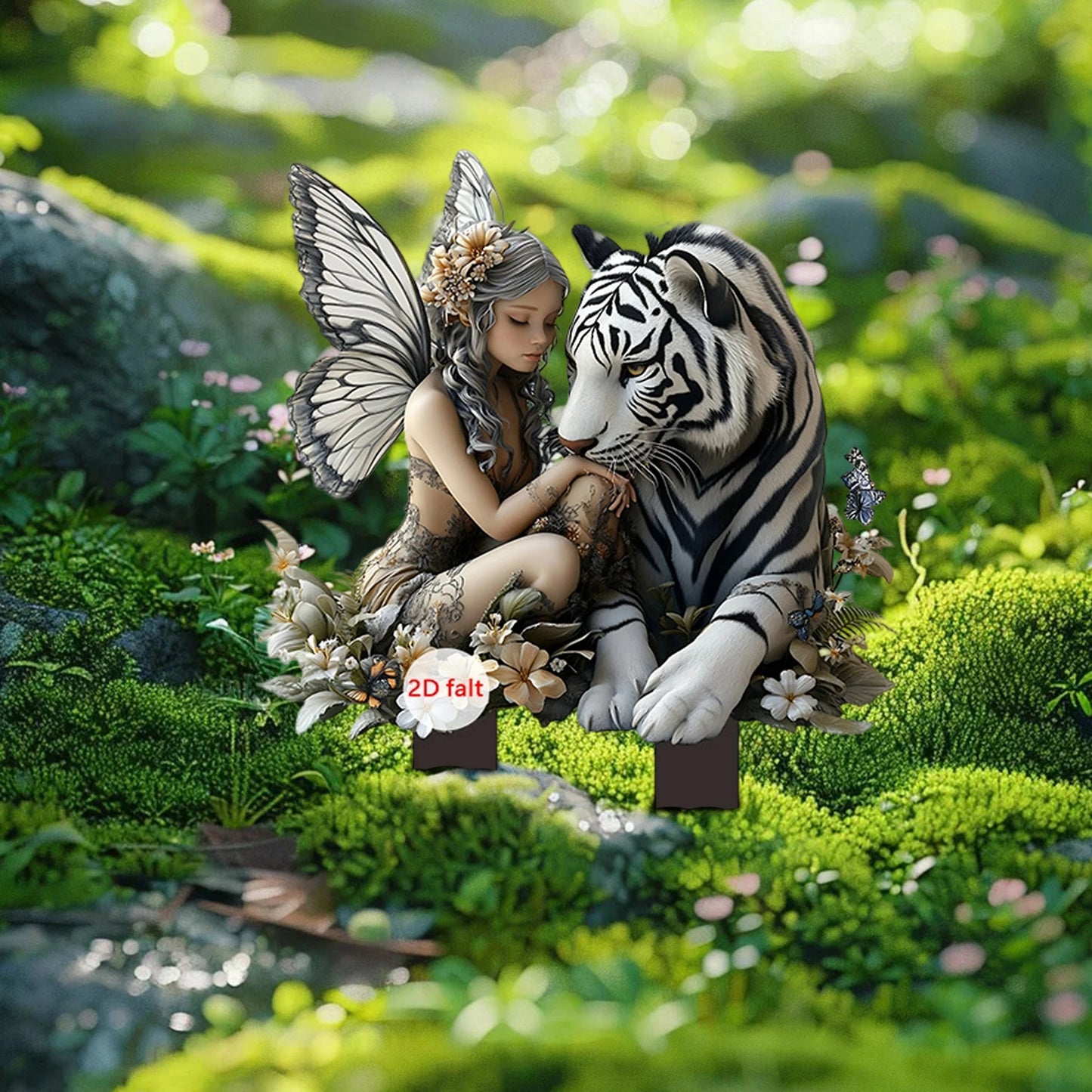 Enchanted Garden Fairy Princess Stake Ornament for Outdoor Decor