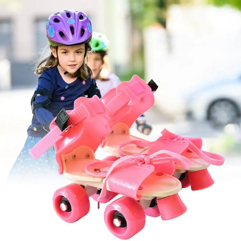 Adjustable Skates Rolling For Child With 4 Wheels  For Boys Girls Beginner