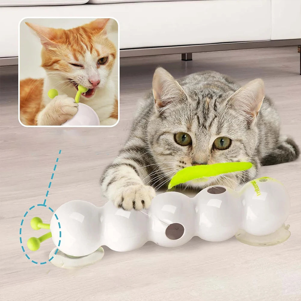 Interactive Earthworm Cat Toy Motion Activated Teasing Toy