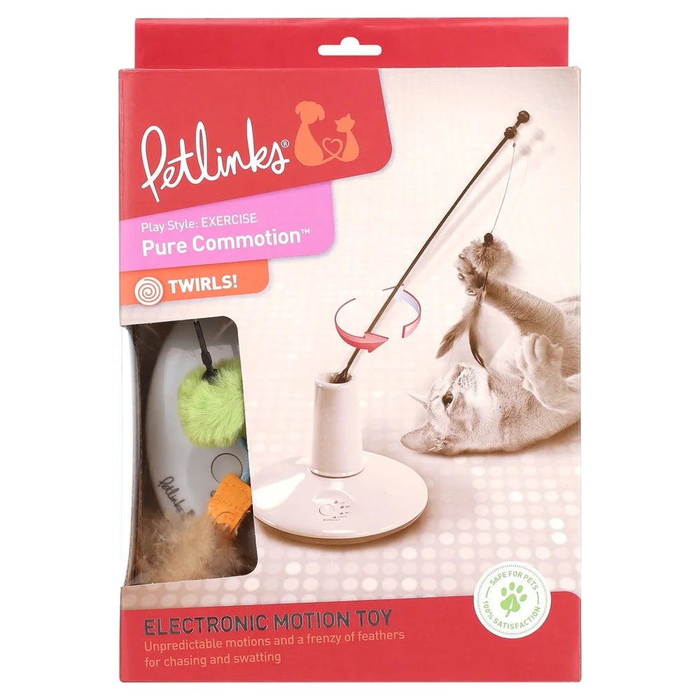 Interactive Electronic Cat Toy with Chasing Feather Motion