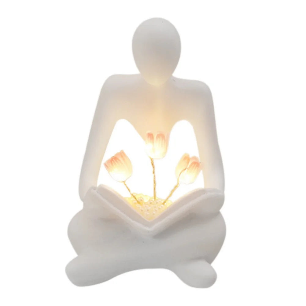 Abstract Resin Thinker Sculpture for Home Decoration and Gifts