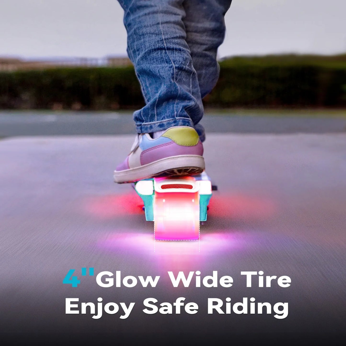 Kids Electric Scooter With LED Wheels And Adjustable Height