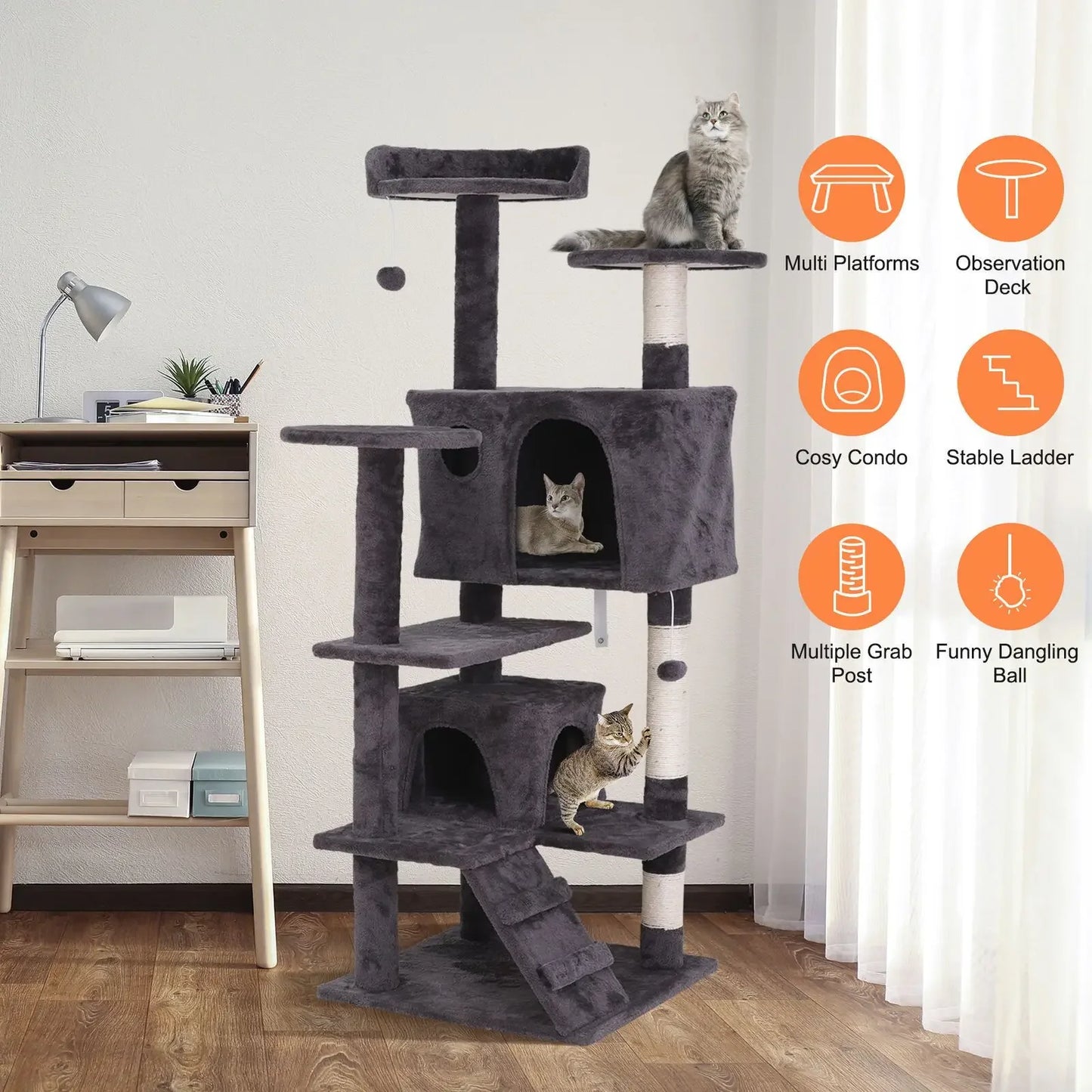 Cat Tree Condo Tower Activity Center for Happy Felines