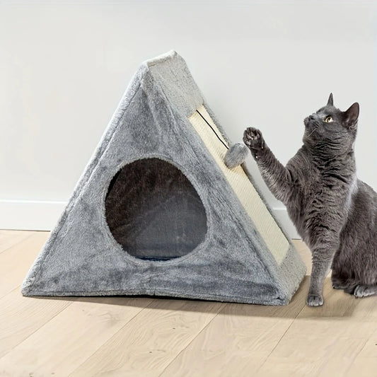 Cat Comfort Bed With Plush Toy Ball And Scratching Board