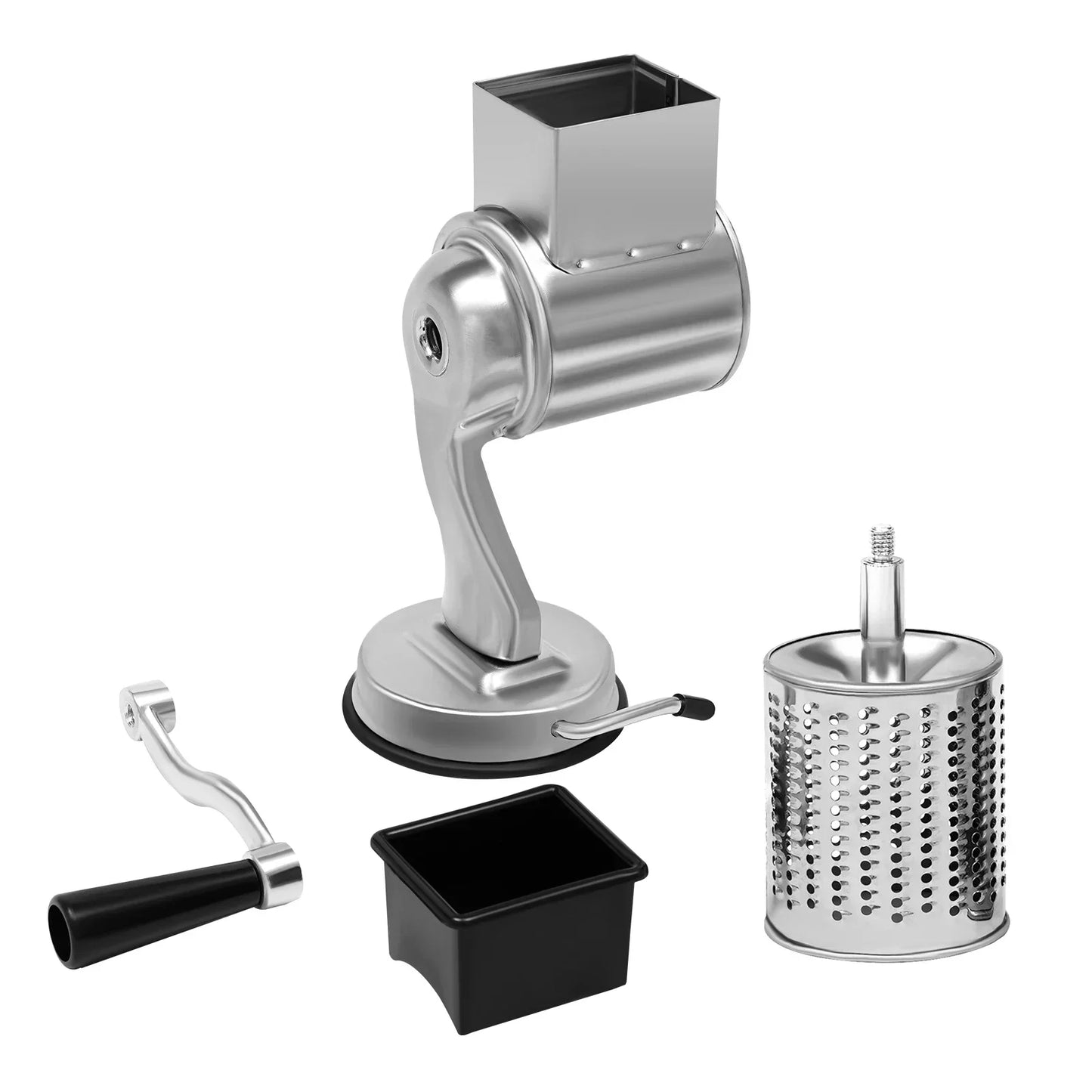 Stainless Steel Rotary Vegetable Cutter with Five Versatile Blades