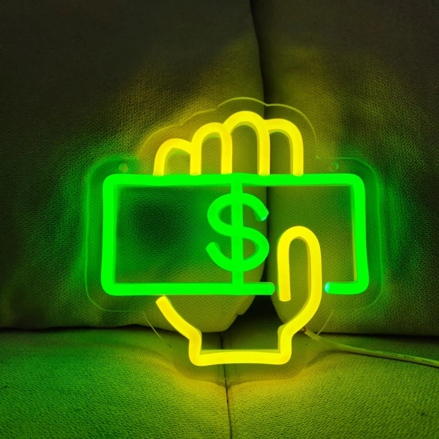 Money Neon Sign LED Light for Bars and Restaurants