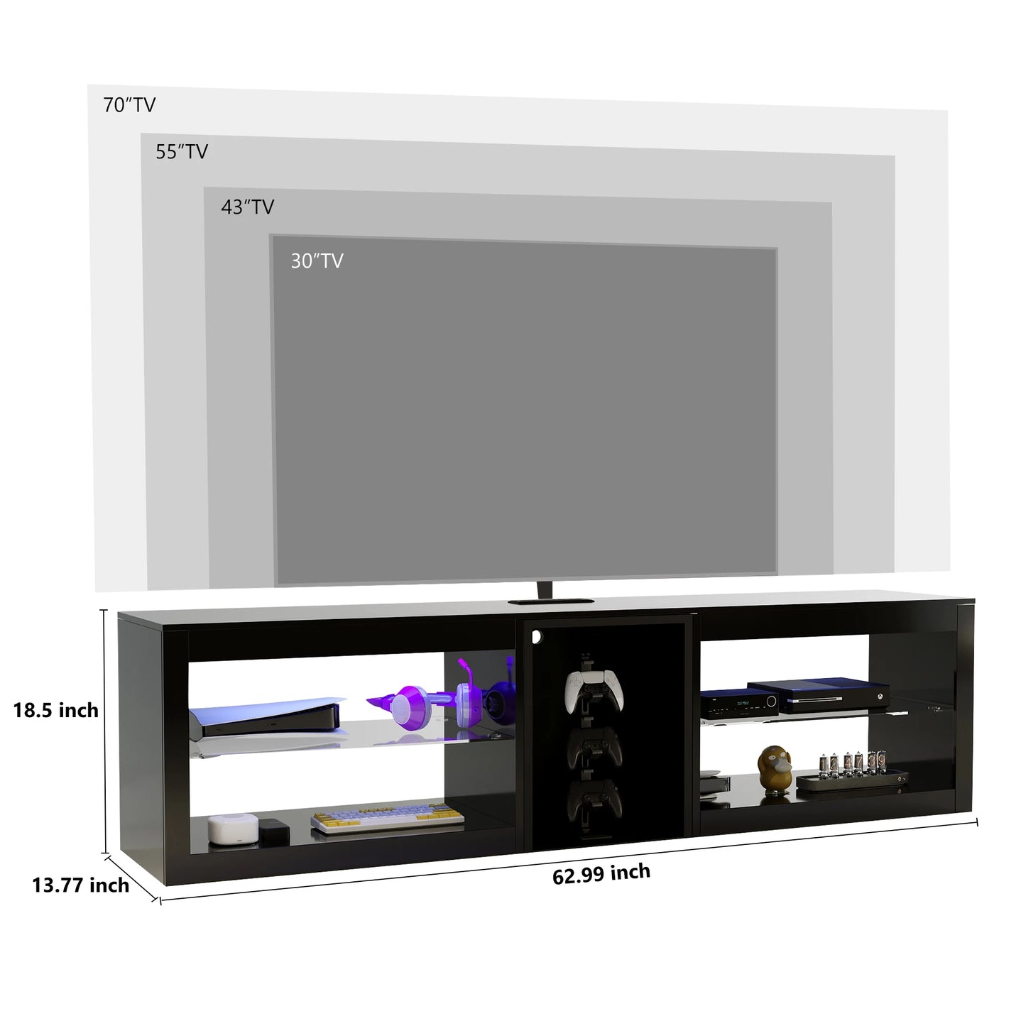 TV Stand with Drawers for 70 Inch TVs
