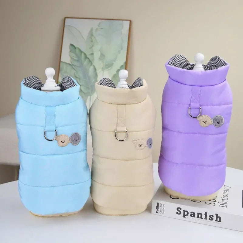 Pet Coat for Small Medium Dogs Cats with D-ring Vest