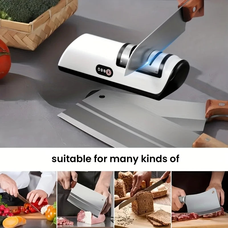 Electric Knife Sharpener Multifunctional Automatic Kitchen Tool