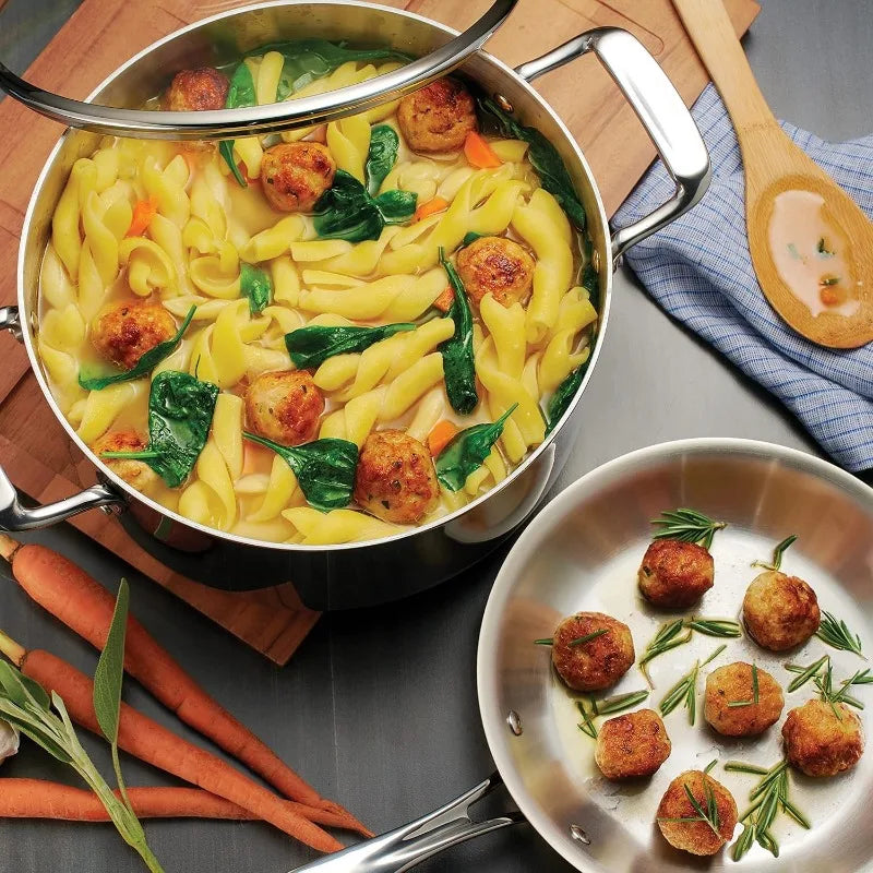 Tramontina Tri-Ply Clad Stainless Steel Cookware Set