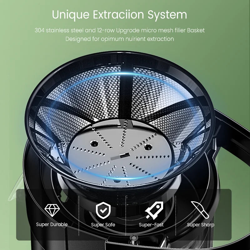 SEJOY Centrifugal Juicer Machine With Auto Pulp Ejection