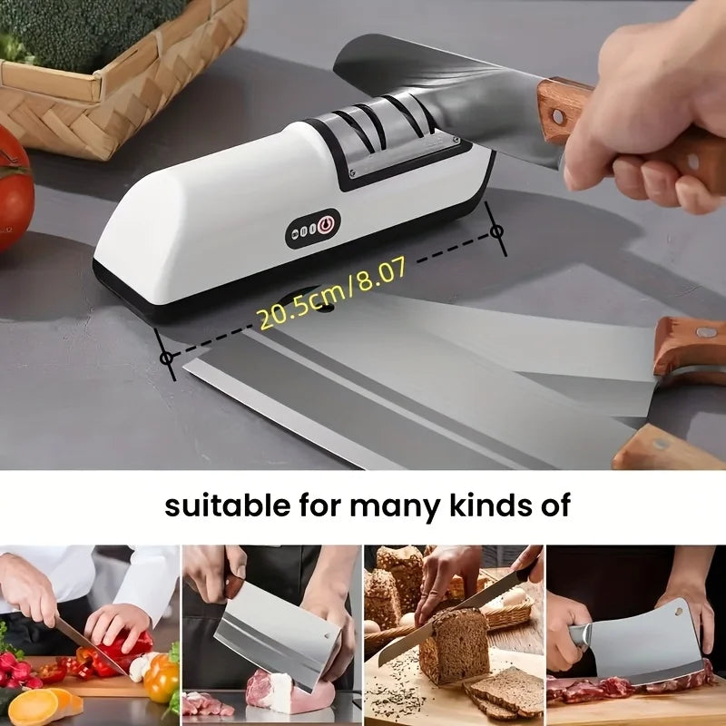 Electric Knife Sharpener Multifunctional Automatic Kitchen Tool