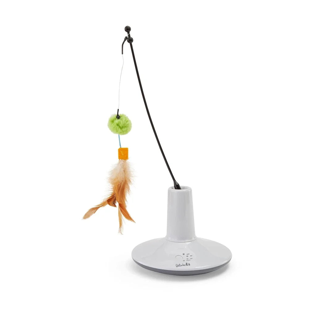 Interactive Electronic Cat Toy with Chasing Feather Motion