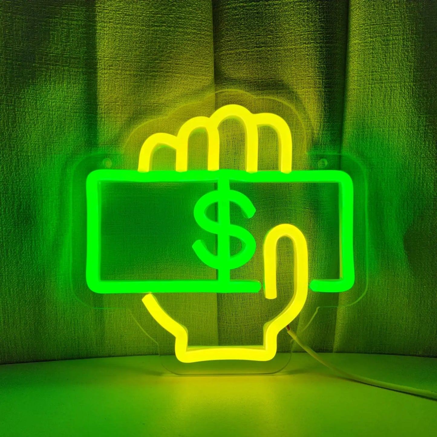 Money Neon Sign LED Light for Bars and Restaurants