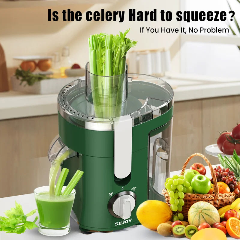 SEJOY Centrifugal Juicer Machine With Auto Pulp Ejection