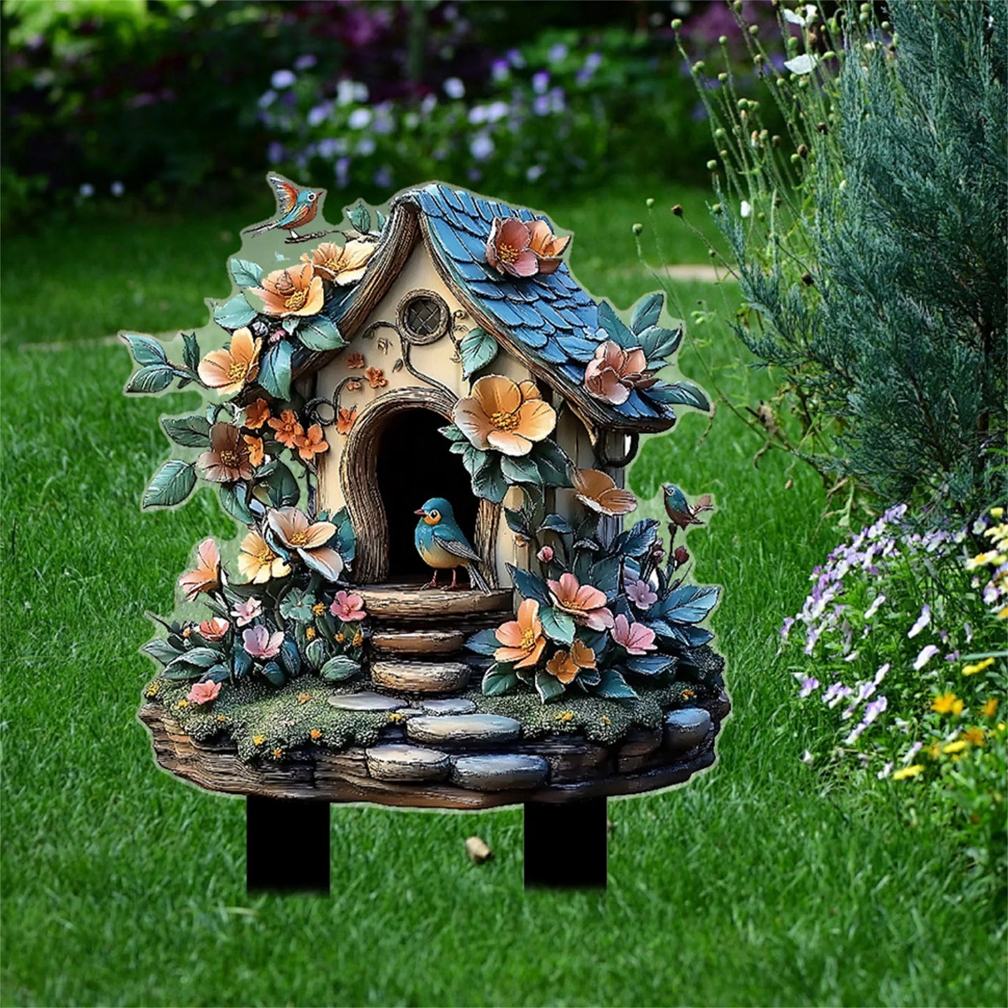 Acrylic Garden Stakes for Charming Outdoor Decor and Plant Support