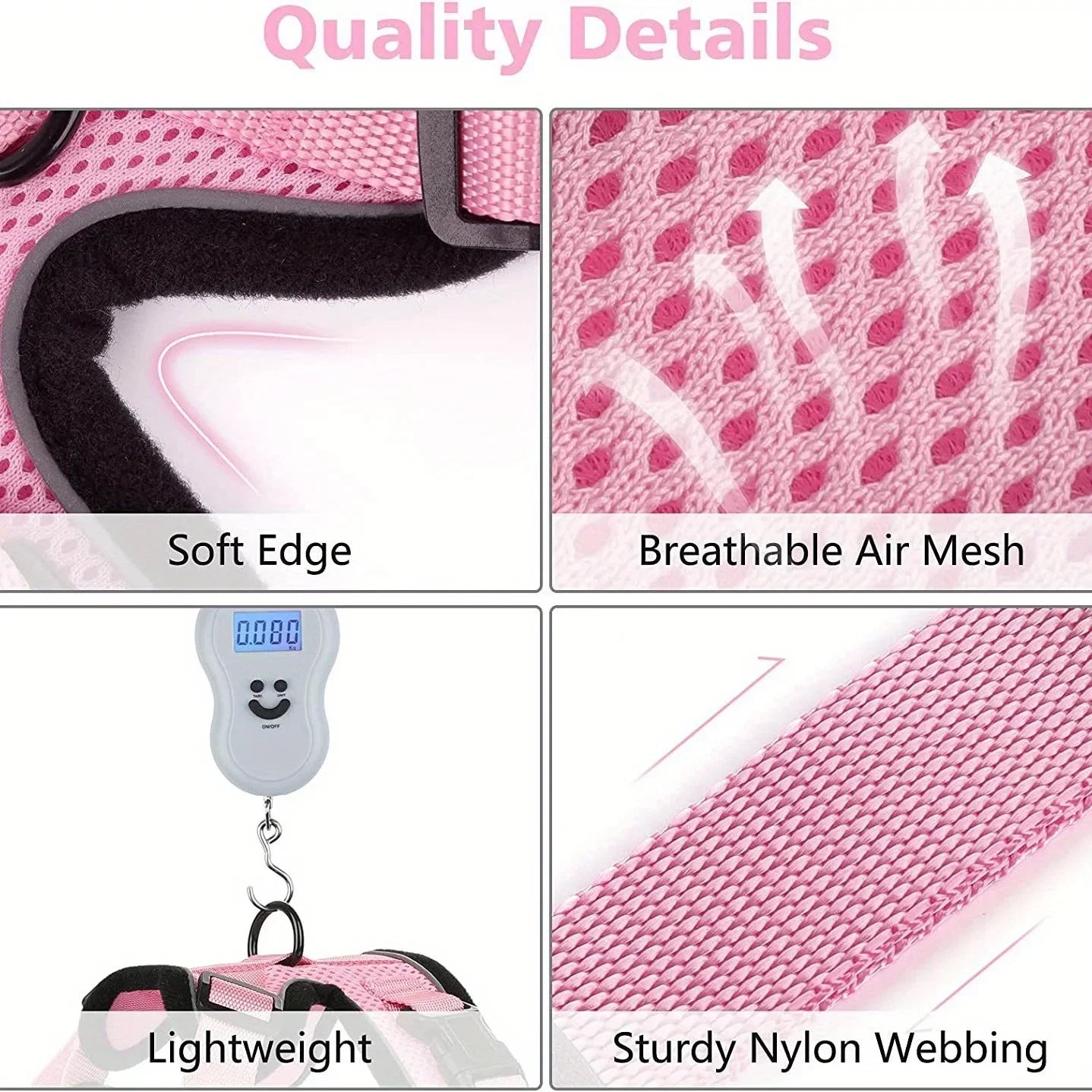 Non-Slip Adjustable Cat Leash and Vest Carrier System