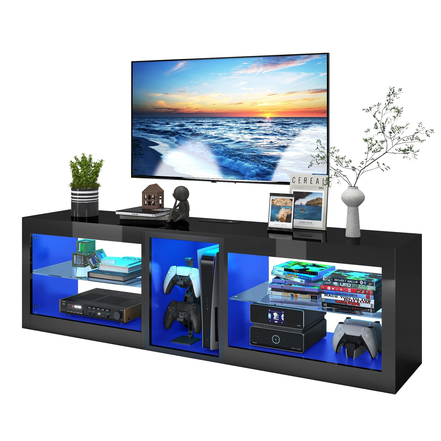 TV Stand with Drawers for 70 Inch TVs