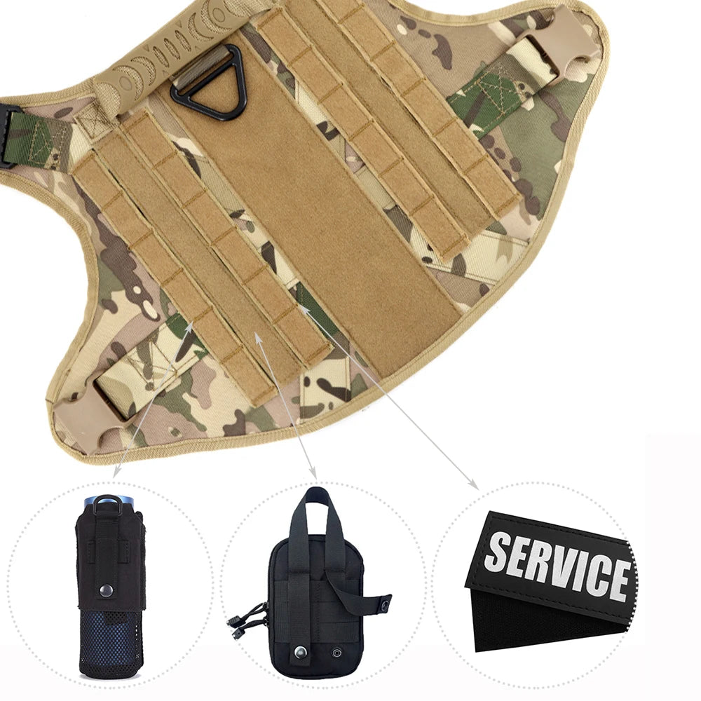 Tactical Dog Harness Set for Training and Adventures
