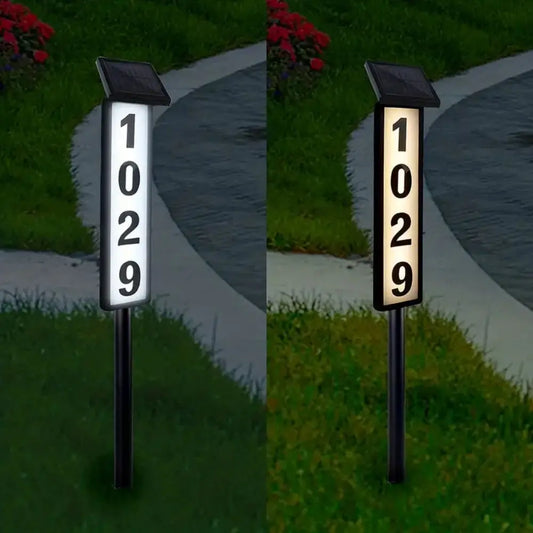 Powered LED Lighting Address Sign For Houses And Home