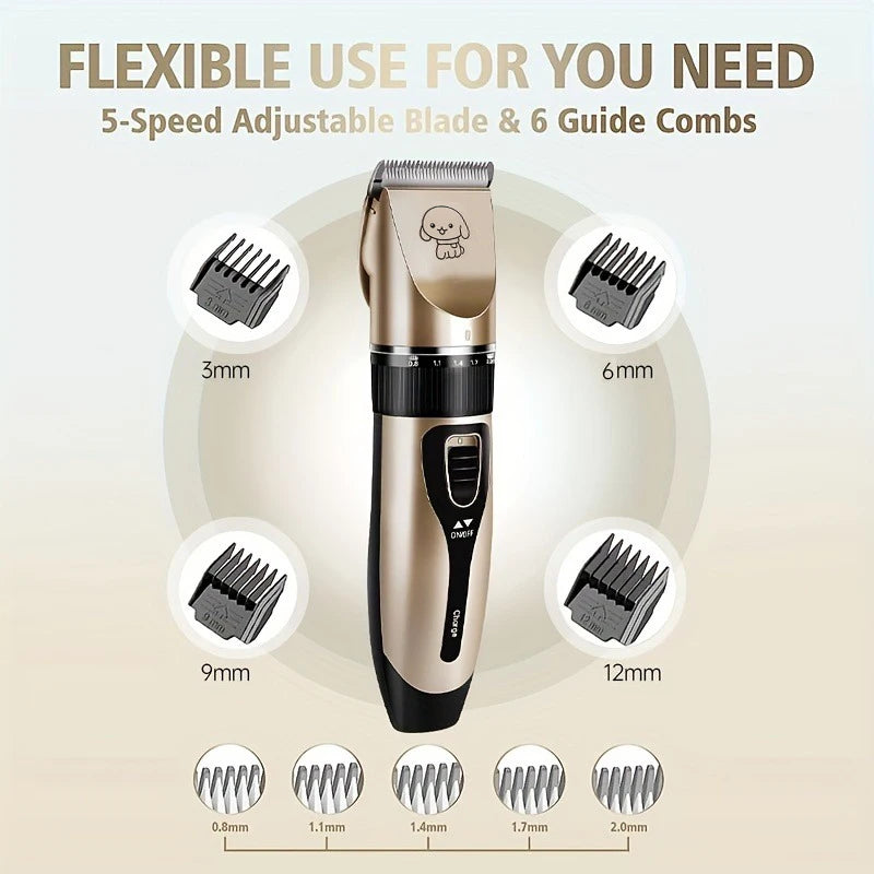 Pet Hair Trimmer Kit for Professional Home Grooming