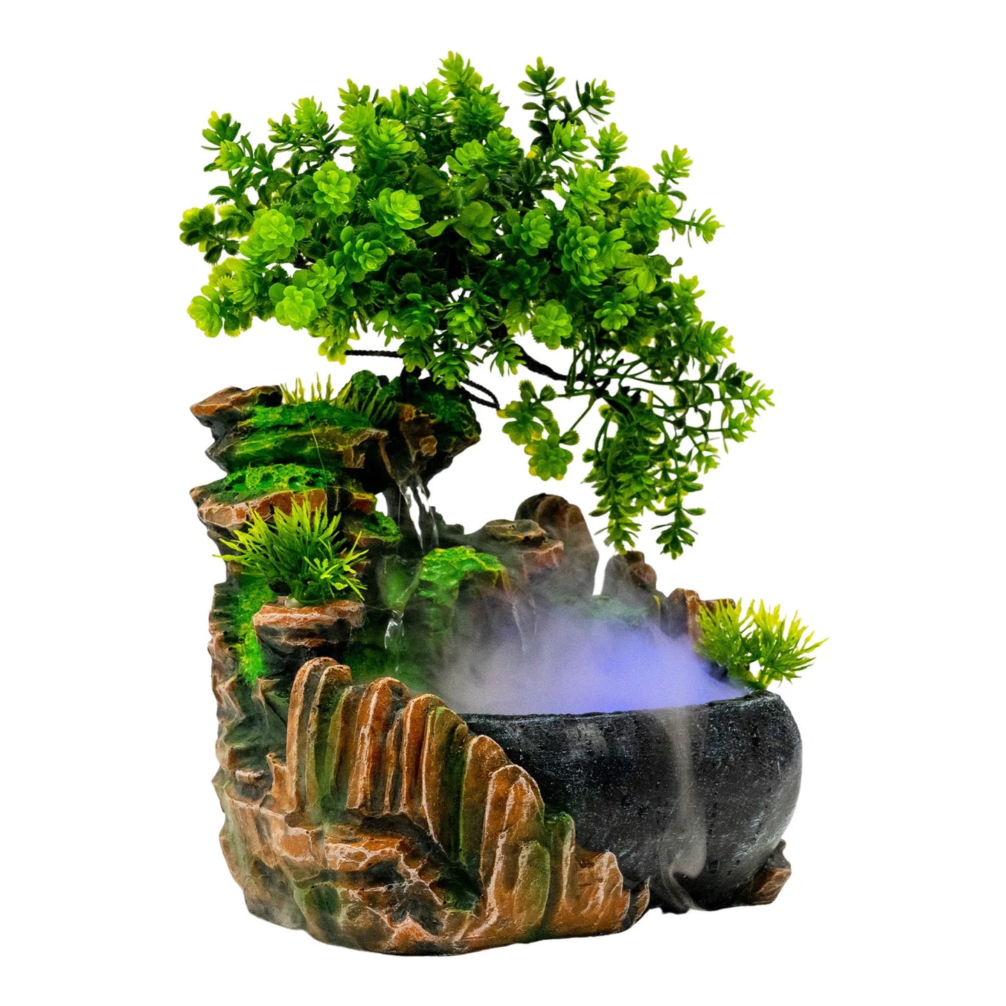 Indoor Water Fountain with LED Light for Relaxing Atmosphere