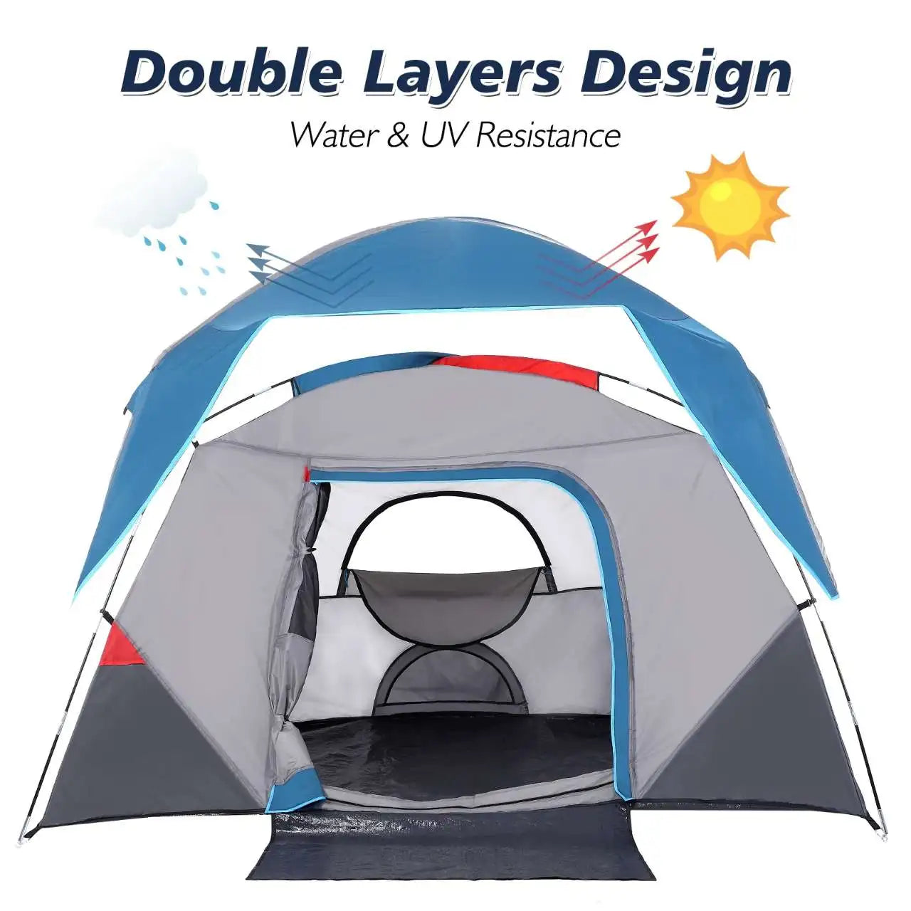 Easy Setup Camping Tent For Four Season Outdoor Shelter