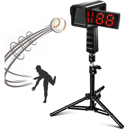 Baseball Radar Gun with LED LCD Display Handheld or Tripod
