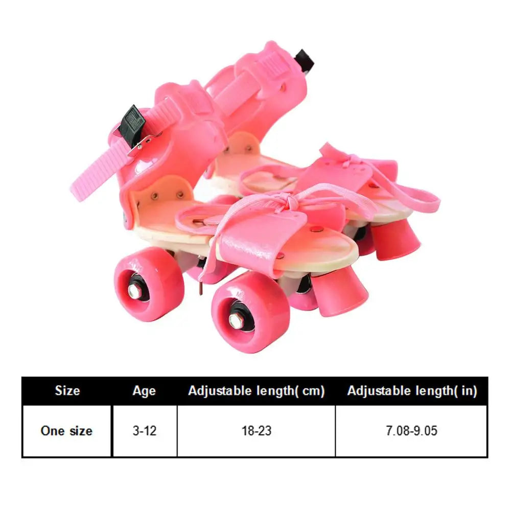 Adjustable Skates Rolling For Child With 4 Wheels  For Boys Girls Beginner