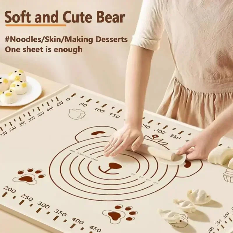 Silicone Baking Mat Non Stick Rolling Dough Pad For Kitchen