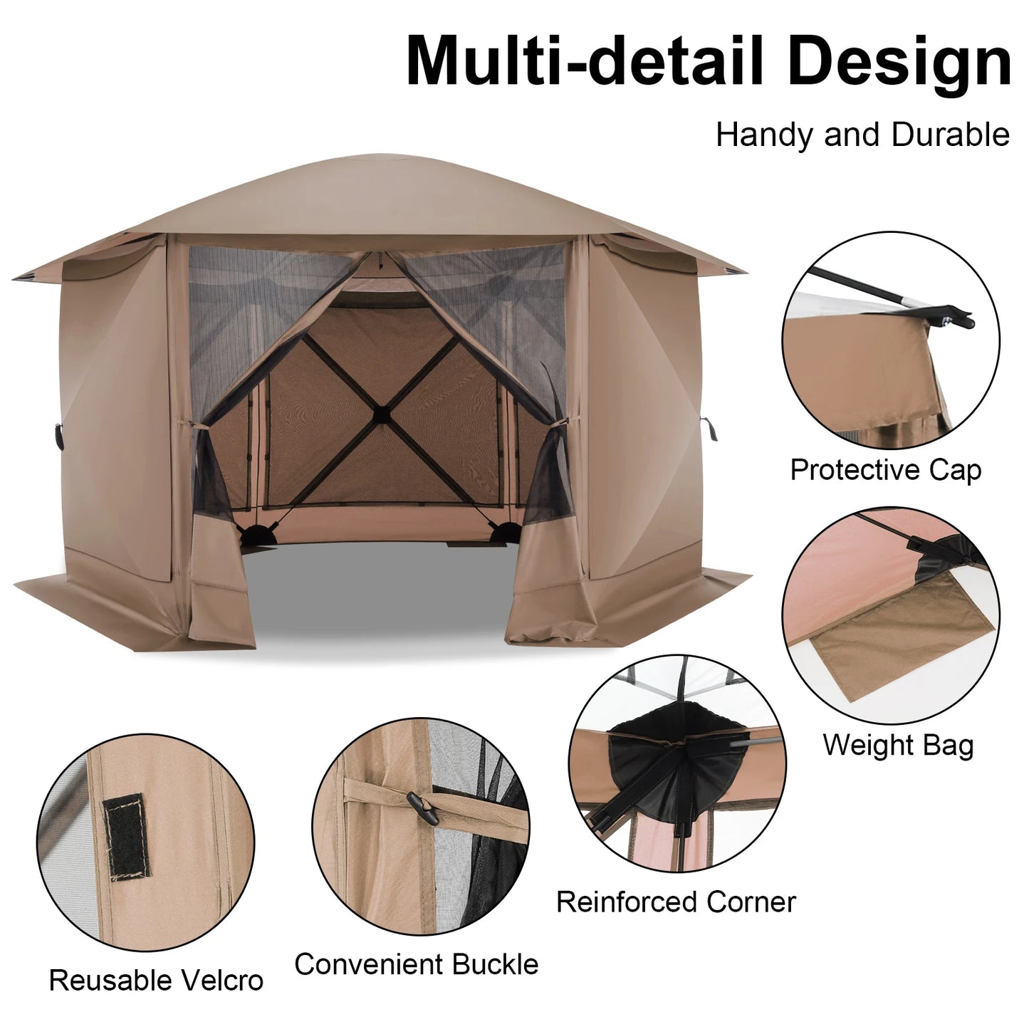 Pop Up Gazebo Screen Tent for Outdoor Camping Adventures