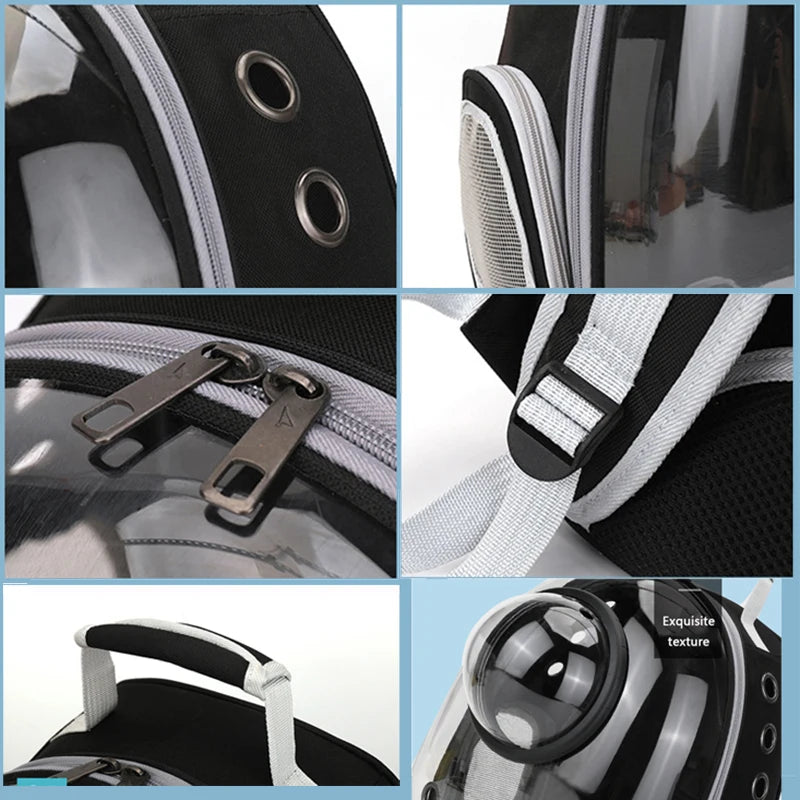 Space Capsule Breathable Pet Carrier Backpack Cats and Dogs