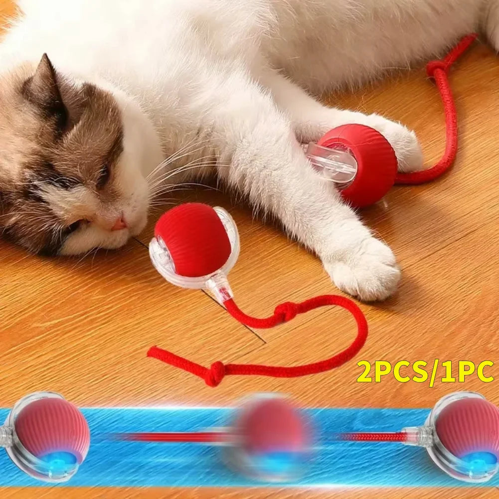 2PC/1PC Cat Interactive Ball Toys Automatic Rolling Rechargeable