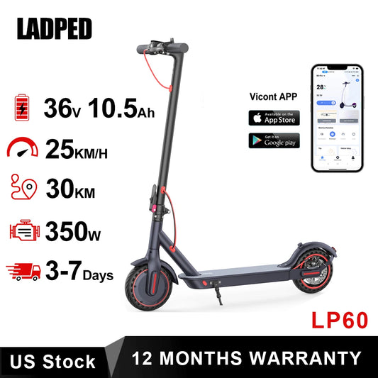 Ladped LP60 Electric Scooter with Smart Control and Folding Design