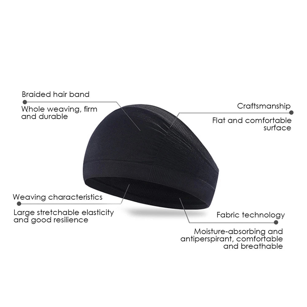 Unisex Sports Stretch Headband for Yoga Gym and Running
