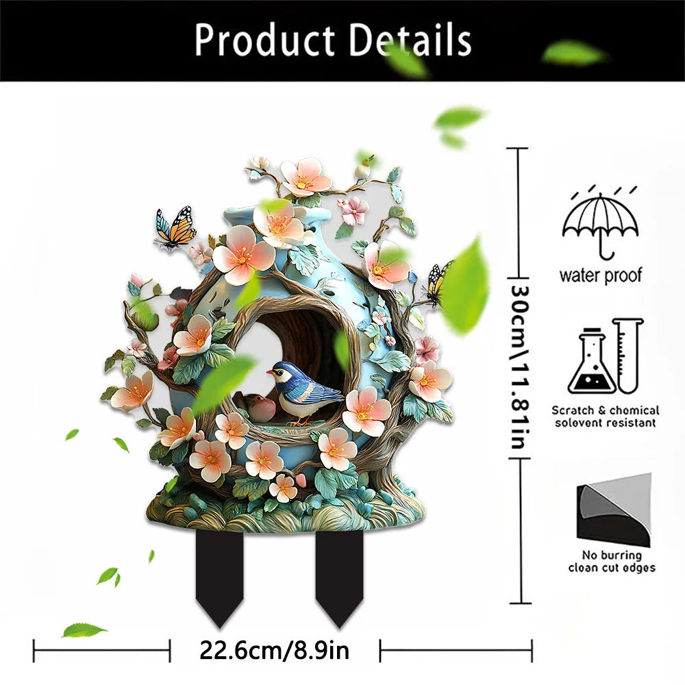 Acrylic Garden Stakes for Charming Outdoor Decor and Plant Support