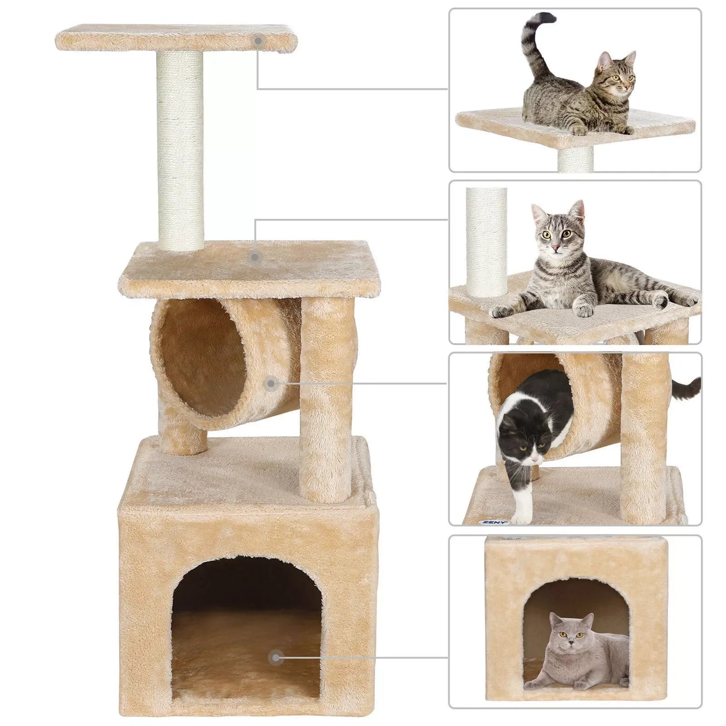 Cat Tree Condo Tower Activity Center for Happy Felines