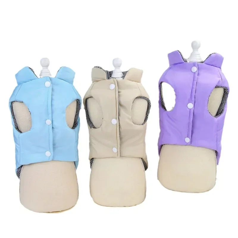 Pet Coat for Small Medium Dogs Cats with D-ring Vest