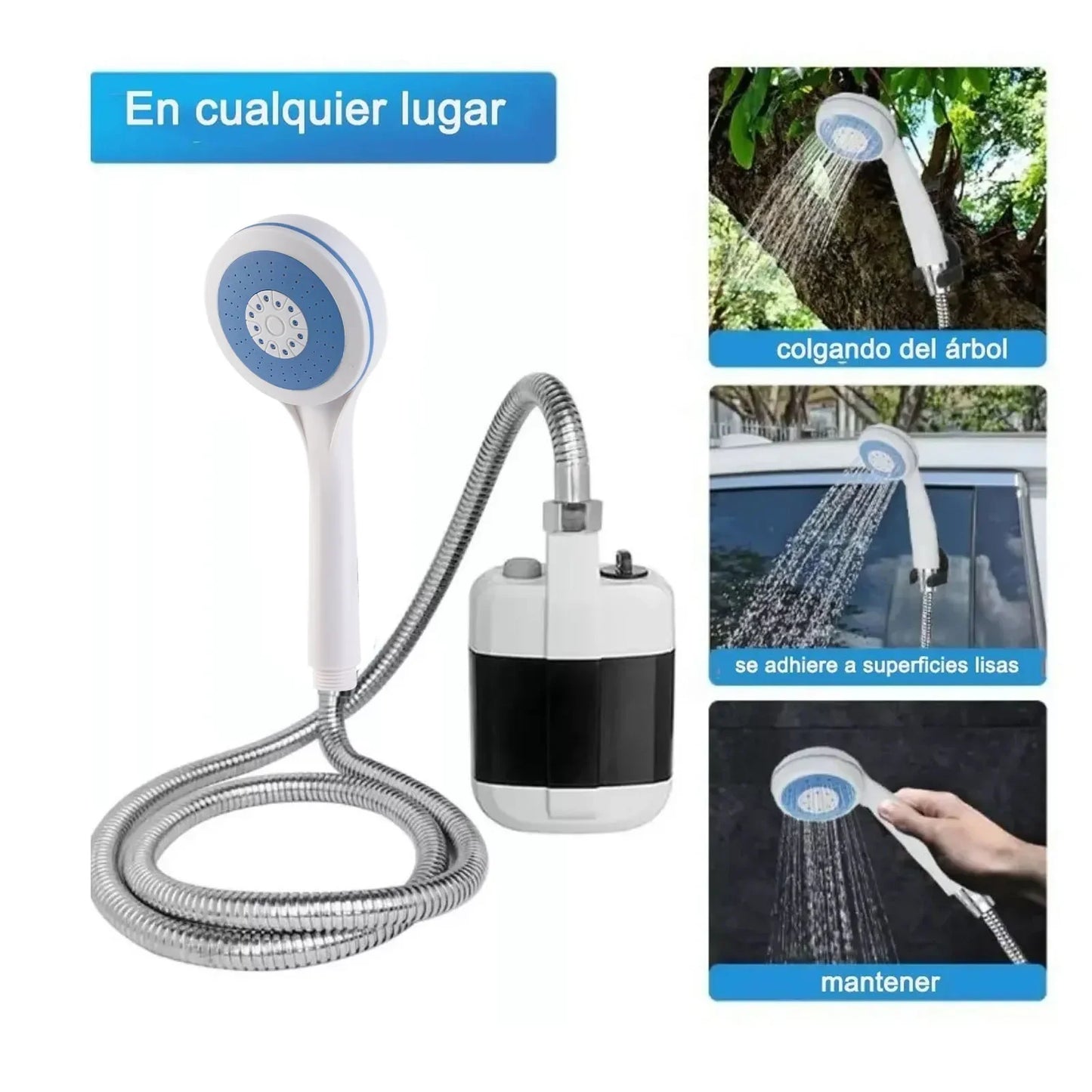Rechargeable Outdoor Shower Pump For Camping And Garden